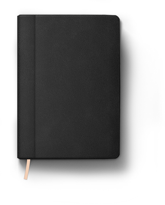 Black Notebook Cutout